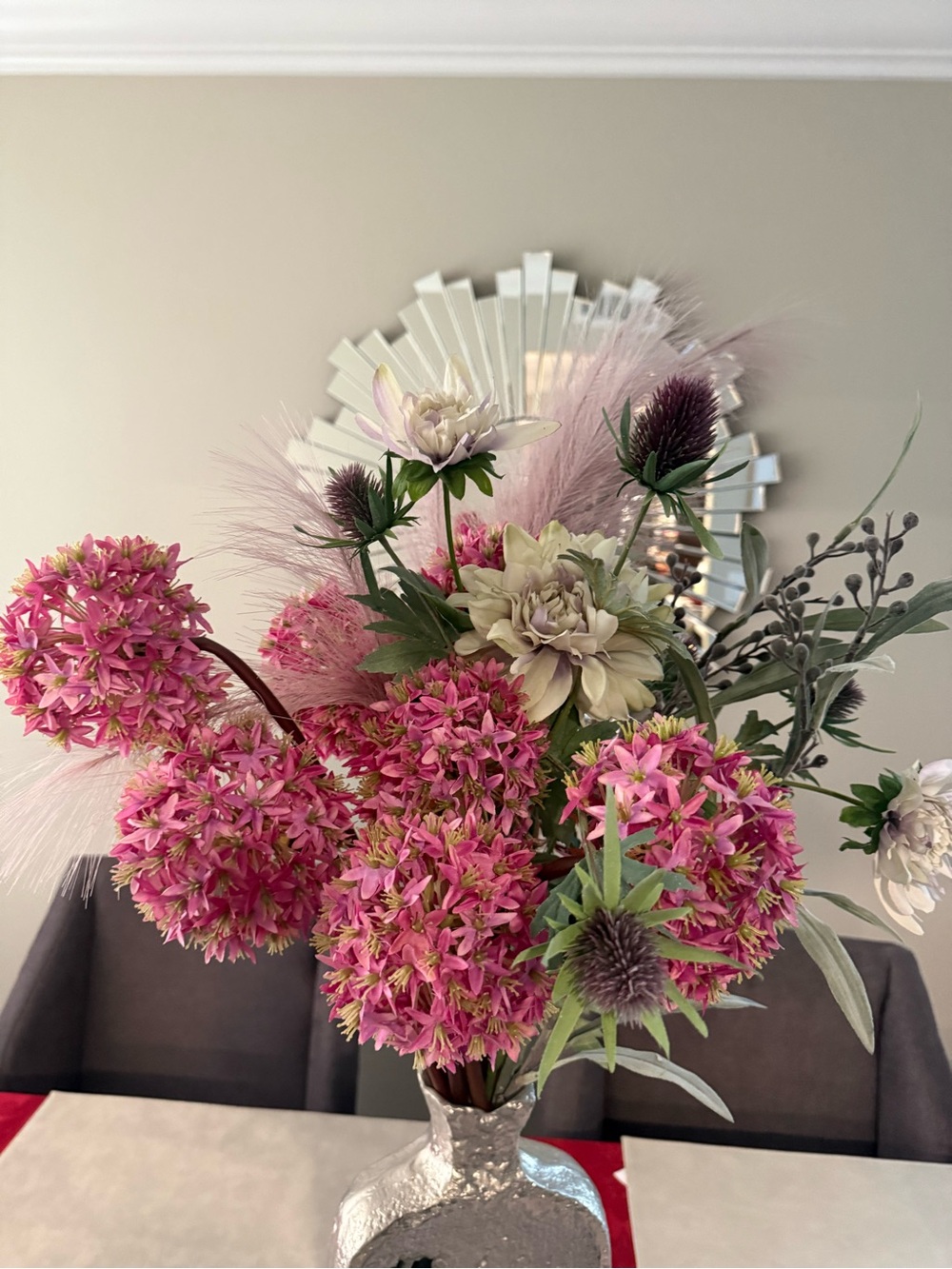 Bloom & Co. Pink Mixed Floral Arrangement - Decorative Home Accent